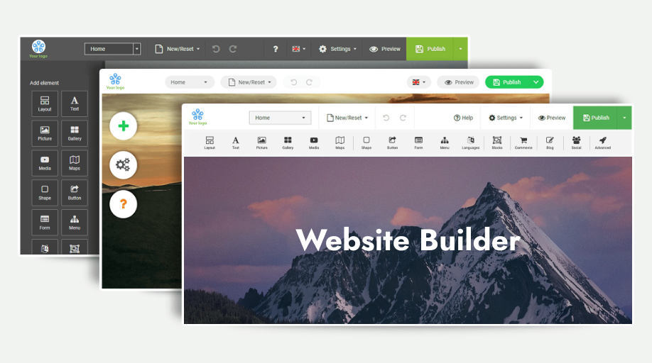Customise Website Builder Customise Website Builder